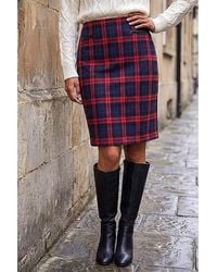 Roman - Roman Check Print Skirt - Lyst