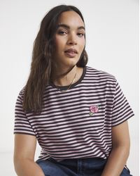 Simply Be - Flower Beaded T-Shirt - Lyst
