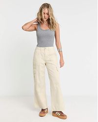 Simply Be - Cargo Utility Wide Leg Trousers - Lyst