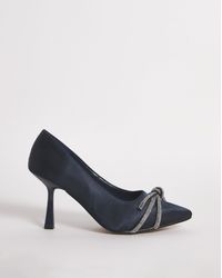 Simply Be - Diamante Knot Heeled Shoes Ex Wide Fit - Lyst