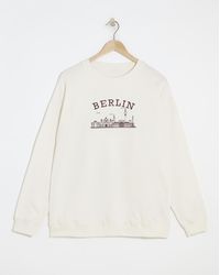 Simply Be - Berlin Embroidered Sweatshirt - Lyst