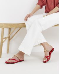 Simply Be - Toe Loop Hardware Sandals Extra Wide - Lyst