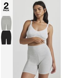 Pretty Secrets - 2 Pack Cotton Comfort Cycling Shorts - Lyst