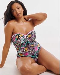 Figleaves - Frida Bandeau Swimsuit - Lyst