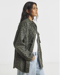 Simply Be - Leopard Print Utility Shacket - Lyst