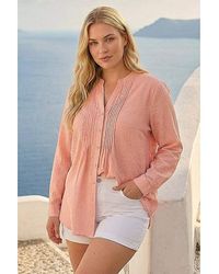 Roman Curve - Pintuck Sequin Blouse - Lyst