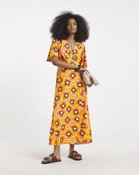 Twisted Wunder - Maxi Satin Dress - Lyst