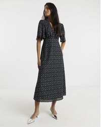 Twisted Wunder - Grace Foil Midi Dress - Lyst