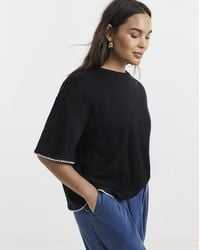 Simply Be - Whipstitch Detail T-Shirt - Lyst