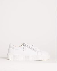 JD Williams - Leather Side Zip Trainer Eee Fit - Lyst