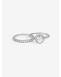 Jon Richard - Halo Engagement Rings - Lyst