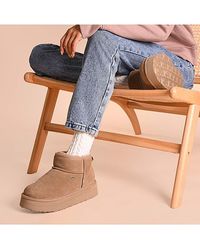 Just Sheepskin - Platform Outdoor Boots - Lyst