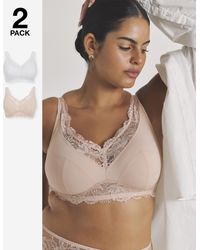 Pretty Secrets - 2 Pack Ella Full Cup Non Wired Bras - Lyst
