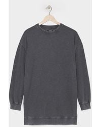 Simply Be - Acid Wash Side Split Sweatshirt Tunic - Lyst