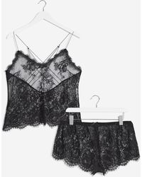 Figleaves - Gigi Lace Cami And Short Set - Lyst