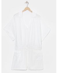 JD Williams - Cheesecloth Beach Playsuit - Lyst
