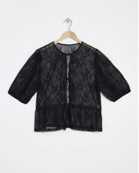 Simply Be - Lace Tie Front Top - Lyst