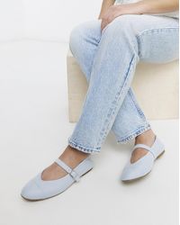 Heavenly Soles - Toe Cap Mary Janes Ex Wide - Lyst