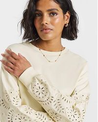 Simply Be - Cut Work Sleeve Sweatshirt - Lyst