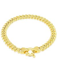 iJewel - 9Ct Cuban Link Chain Bracelet - Lyst
