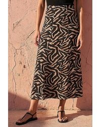 Roman - Roman Abstract Animal Print A-Line Skirt - Lyst