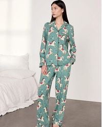 Chelsea Peers - Classic Long Button Up Set - Lyst