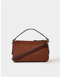 Accessorize - Faux Suede Handheld Bag - Lyst