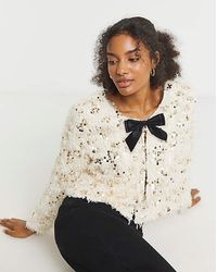 Joanna Hope - Faux Fur Sequin Jacket - Lyst