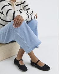 Simply Be - Mary Jane Flat Shoe Extra Wide - Lyst