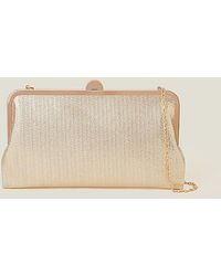 Accessorize - Metallic Clutch Bag - Lyst