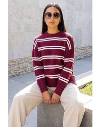 Roman - Roman Stripe Crew Neck Jumper - Lyst