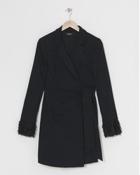Simply Be - Bengaline Blazer Dress With Feather Cuff - Lyst
