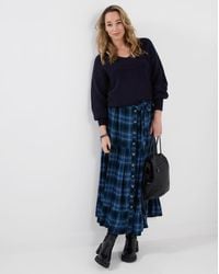 Joe Browns - Button Down Plaid Maxi Skirt - Lyst