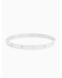 Jon Richard - Platinum Crystal Bangle - Lyst