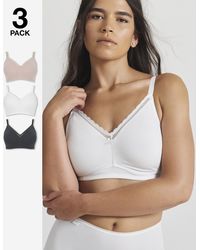 Pretty Secrets - 3 Pack Claire Cotton Nw Full Cup Bras - Lyst