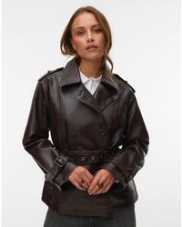 Vero Moda - Gabby Short Coated Jacket - Lyst