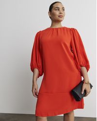 Simply Be - Joanna Hope Balloon Sleeve Shift Dress - Lyst