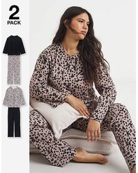 Simply Be - Value 2 Pack Pj Set - Lyst