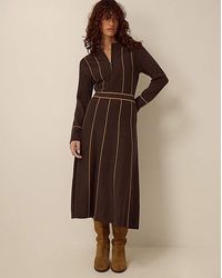 Monsoon - Zola Stripe Knit Midi Dress - Lyst