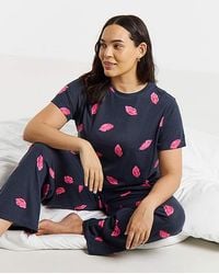 Pretty Secrets - Back To Basics Pj Set - Lyst
