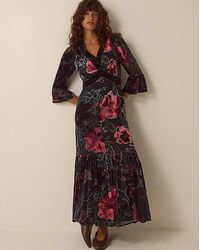 Monsoon - Anya Floral Maxi Dress - Lyst