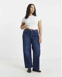 Simply Be - 99 1 Slouchy Wide Leg Jeans - Lyst