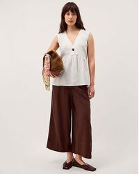 Monsoon - Posey Sleeveless Linen Top - Lyst
