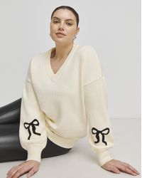 Simply Be - Bow Sleevelongline Jumper - Lyst