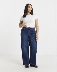 Simply Be - 99 1 Slouchy Wide Leg Jeans - Lyst