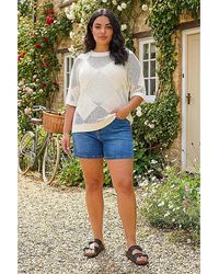 Roman Curve - Metallic Diamond Knit Top - Lyst