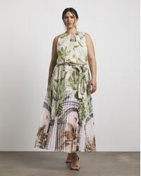 Joanna Hope - Printed Pleated Dress - Lyst