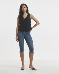 Simply Be - Stretch Denim Capri Jeans - Lyst