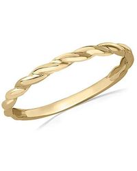 iJewel - 9Ct Twist Band Stack Ring - Lyst