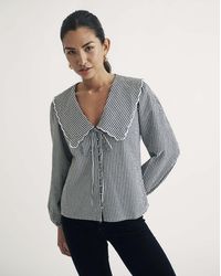Nobody's Child - Gingham Check Blouse - Lyst